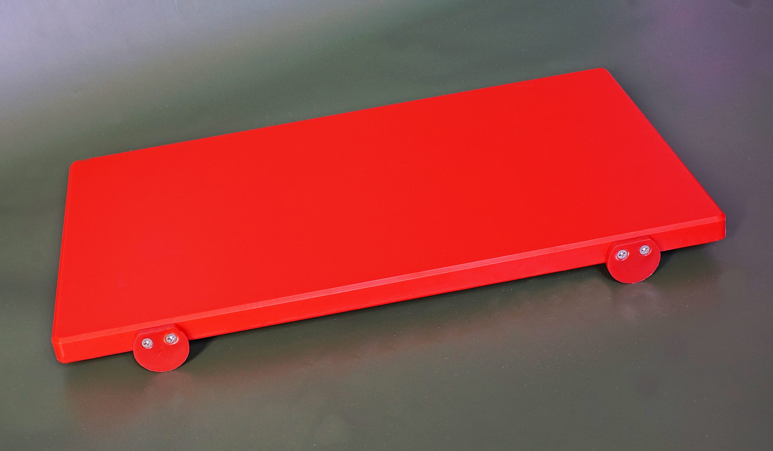 Tagliere Professionale In PE Rosso Da Sp. 15 A 40 mm Con Fermi Laterali ~  Plastx